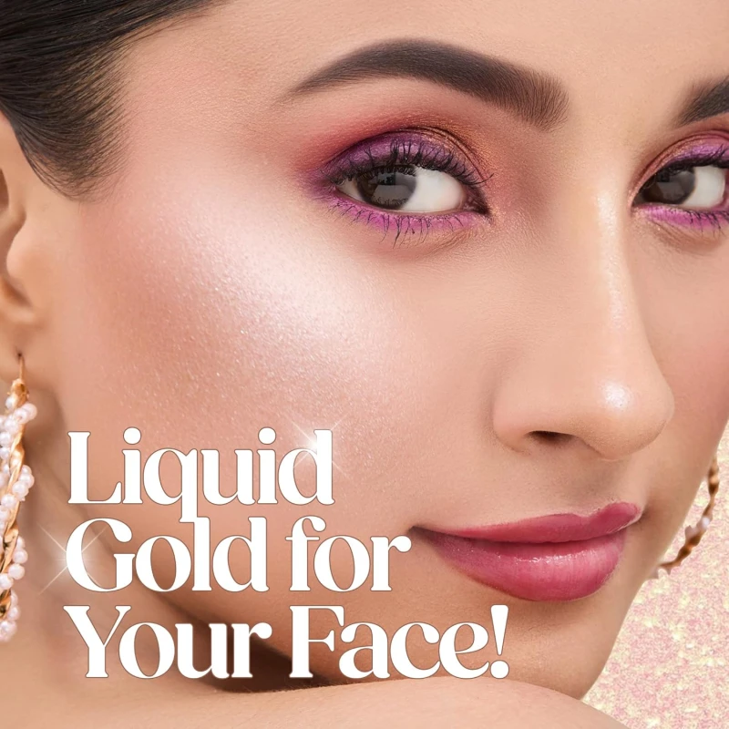 Hilary Rhoda Ultra Glow Liquid Highlighter | Illuminating & Glitter Liquid Highlighter | Dewy Finish | Cruelty-Free & Vegan | Luminescent Finish | Weightless Formula -3.8g (Ultra Pearl -Shade 01) thumbnail 3